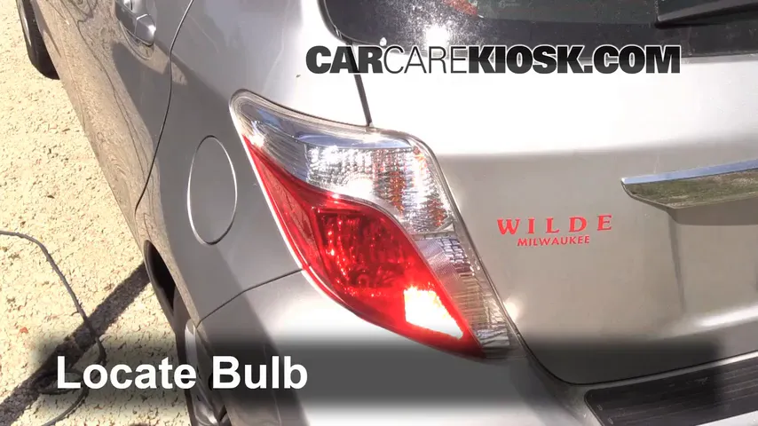 2012 Toyota Yaris L 1.5L 4 Cyl. Hatchback (4 Door) Lights Turn Signal - Rear (replace bulb)
